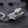 Creative Men's Car Pendant Personality Tank World T34 Model Keychain Father's Day Small Gift Buckle