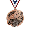 Customized metal medal 3D stereo school basketball game sports competition commemorative prize ribbon metal medal production