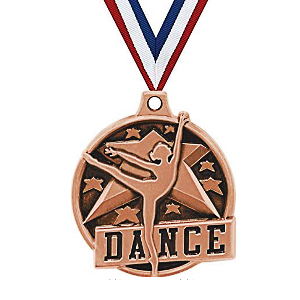 Metal Children's Primary School School Corporate Club Ballet Dance Activity Competition Medal Commemorative Ribbon Medal