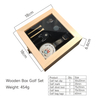 18cm New Golf Accessories Gift Box Set Tag Ball Fork Ball Nail Cap Clip Mark Wooden Box Paper Box Current Mold