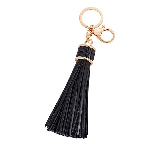 Creative Leather Ring Car Keychain Fashion Women's Bag Pendant Small Gift Pendant Wholesale