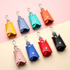 Batman Keychain Pendant PU Leather Car Key Protection Cover Home Anti Loss Waist Hanging Key Bag