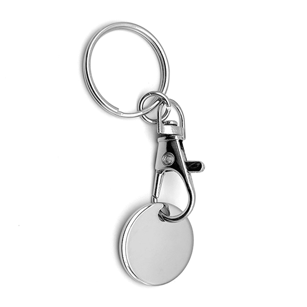 Token Keychain Supermarket Keychain Can Be Made into Logo Factory Direct Sales Token Holder Keychain