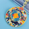 Xi'an Museum Rotatable Cultural Keychain Qianlong Tengyuan Art Alloy Paint Pendant Gift