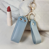 PU Love Lipstick Keychain Pendant Cross-border Thickened Leather Car Accessories Mini Storage Bag Gift Hanging