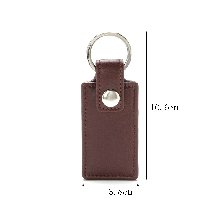 Genuine Leather Keychain Pendant High-grade Cowhide Car Keychain Simple And Creative Keychain Accessories