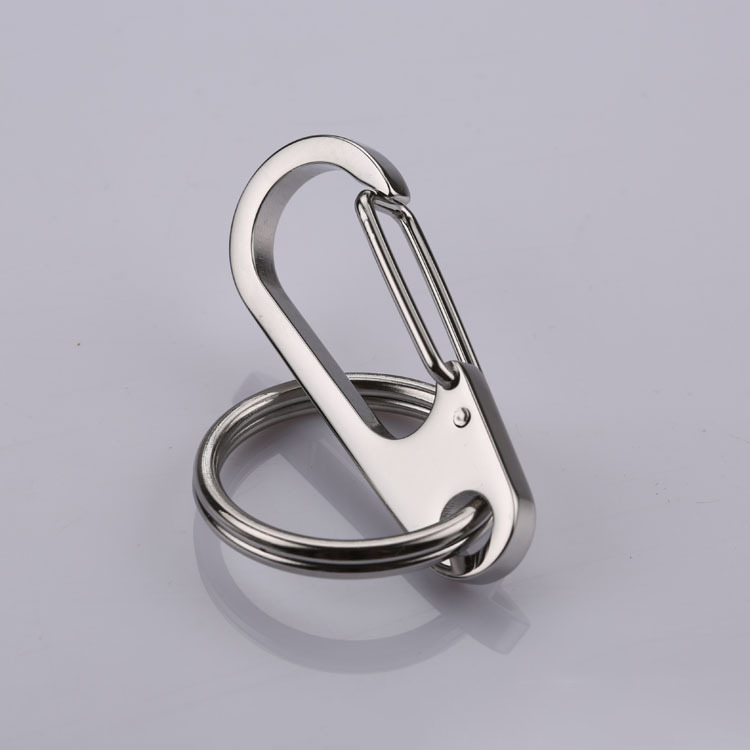 Stainless steel keychain men's metal keychain stainless steel car keychain wholesale