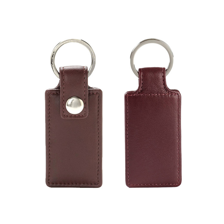 Genuine Leather Keychain Pendant High-grade Cowhide Car Keychain Simple And Creative Keychain Accessories