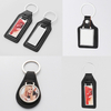 Manufacturers Supply Blank Thermal Transfer Oval Key Pendant DIY Creative Simple Metal Keychain Wholesale