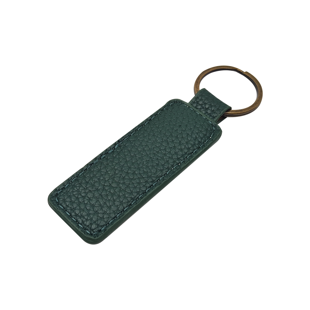 PU litchi grain leather keychain retro hanging pendant diy luggage accessories colorful accessories