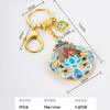 Fish Leaping Over The Dragon Gate Pendant Keychain Dragon Year Gift Chinese Style Alloy Car Key Accessories New Year Festival Gift