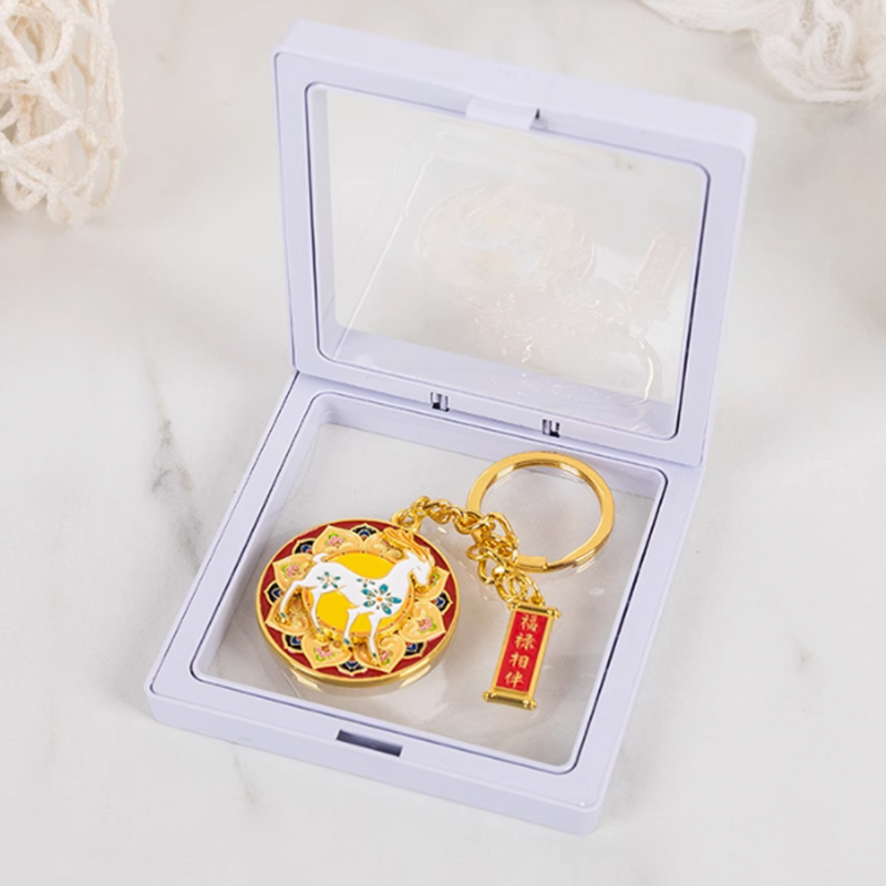 Dunhuang Rotating Keychain Mogao Grottoes Schoolbag Pendant Keychain Pendant Cultural And Creative Small Gifts Good Luck