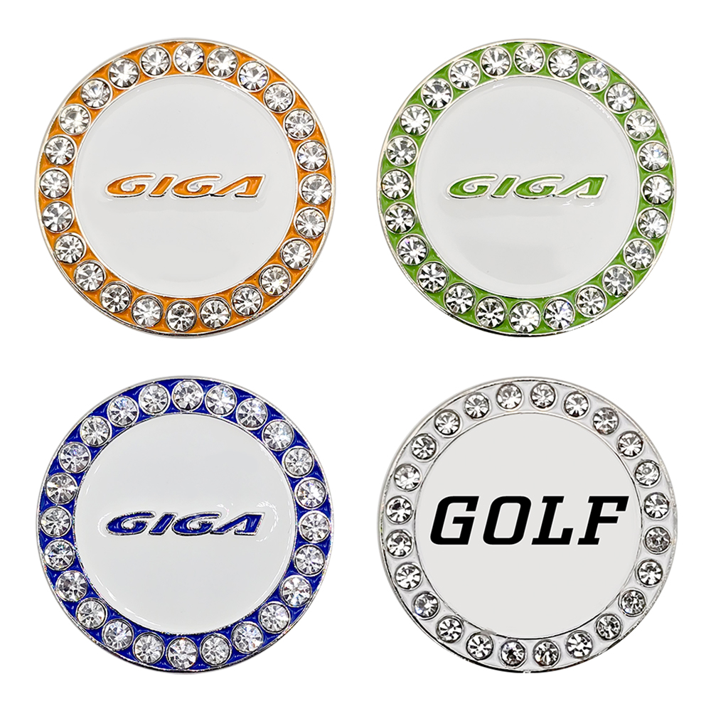 Customized Golf Marker Ball Mark Metal Ball Coin Strong Magnet Ball Position Mark Paste Ball Coin 32mm