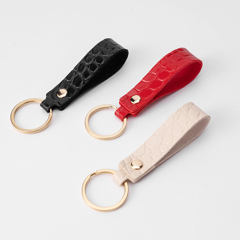 Pu Leather Keychain Metal Bottle Opener Multifunctional Alloy New Style Car Keychain Key Ring Custom