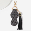 Hot sale leather tassel lipstick bag PU bag key pendant key ring