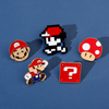 Super Mario Brooch Creative Cartoon Game Character Peripheral Metal Badge Mushroom Accessory Pin