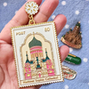 Harbin Tourism Cultural and Creative Zinc Alloy Fridge Magnet Central Street Church Ice and Snow World Souvenir