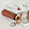 PU Creative Lipstick Bag Keychain Cross-border Mini Bag Accessories Pendant Leather Jewelry Pendant Cosmetic Bag