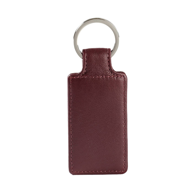 Genuine Leather Keychain Pendant High-grade Cowhide Car Keychain Simple And Creative Keychain Accessories