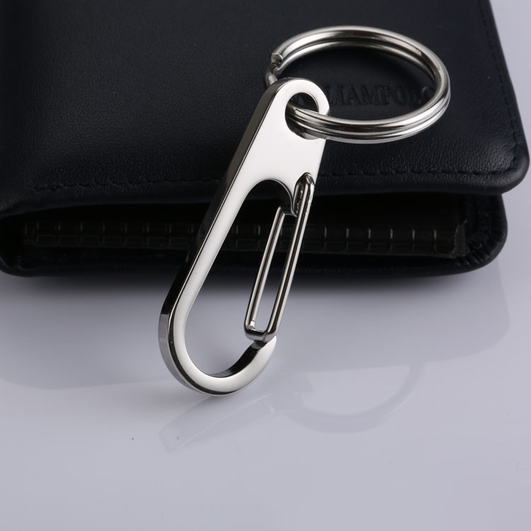 Stainless steel keychain men's metal keychain stainless steel car keychain wholesale