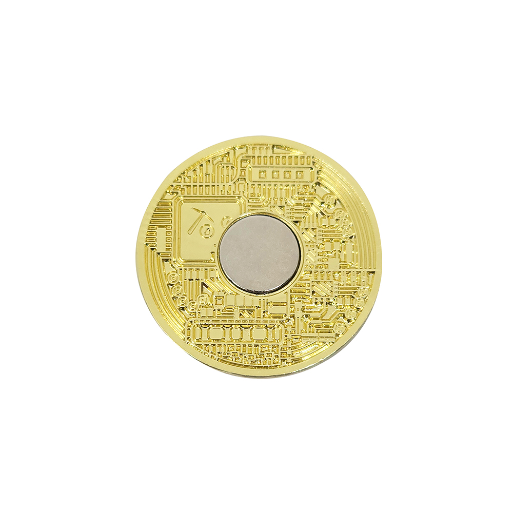 25mm Spot Golf Ball Mark Gold Ball Coin Mark Metal Round Piece Zinc Alloy Factory Wholesale Mark