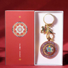 Zinc Alloy Rotating Keychain Paint Souvenir Pendant Ethnic Style Metal Keychain