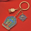 Keychain Auspicious Eight Treasures Personalized Car Keychain Pendant School Bag Pendant Soft Enamel