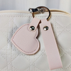 Macaron Love PU Leather Keychain Pendant Creative Accessories Cross-border Heart-shaped Pendant Bag Key Jewelry