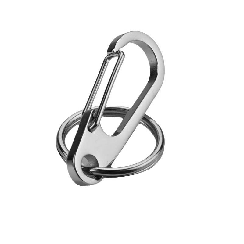 Stainless steel keychain men's metal keychain stainless steel car keychain wholesale