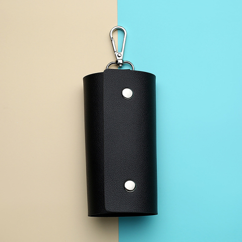 Car key bag PU creative keychain can be hung on the waist, personalized retro key set