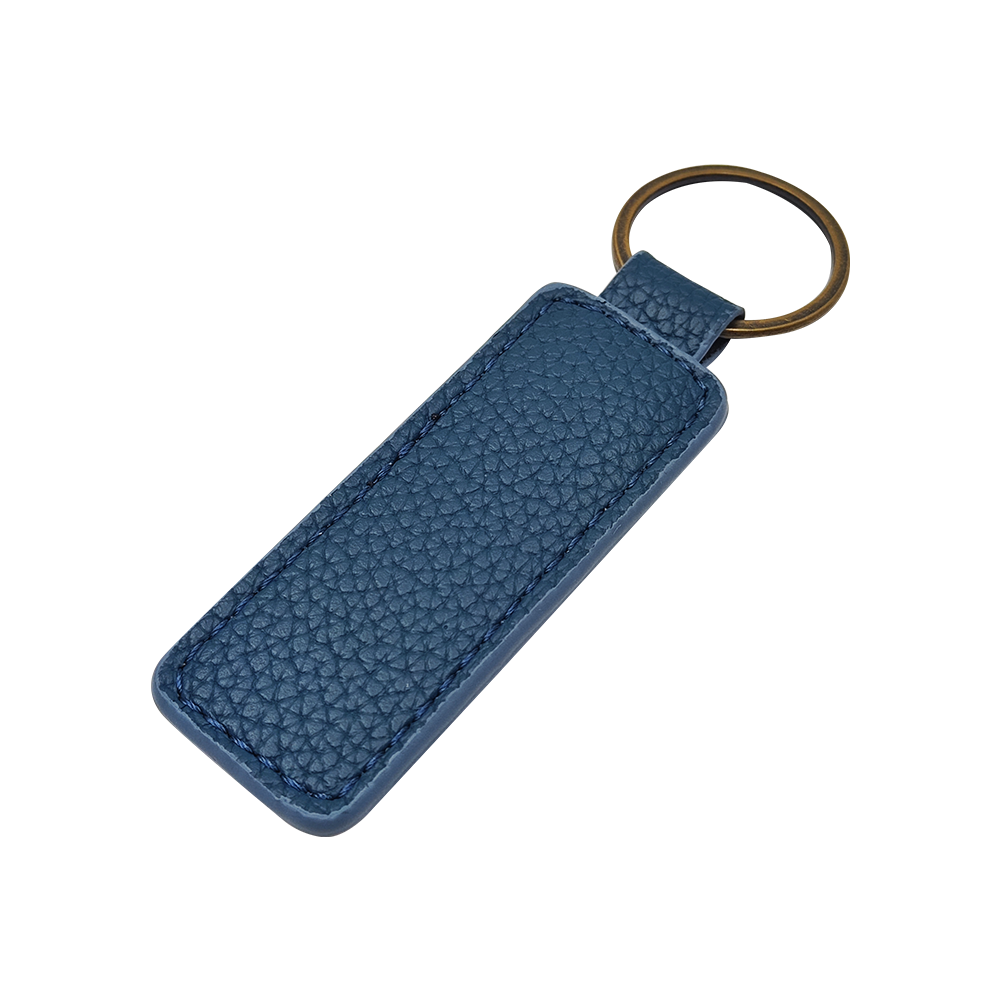 PU litchi grain leather keychain retro hanging pendant diy luggage accessories colorful accessories