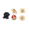 Super Mario Brooch Creative Cartoon Game Character Peripheral Metal Badge Mushroom Accessory Pin