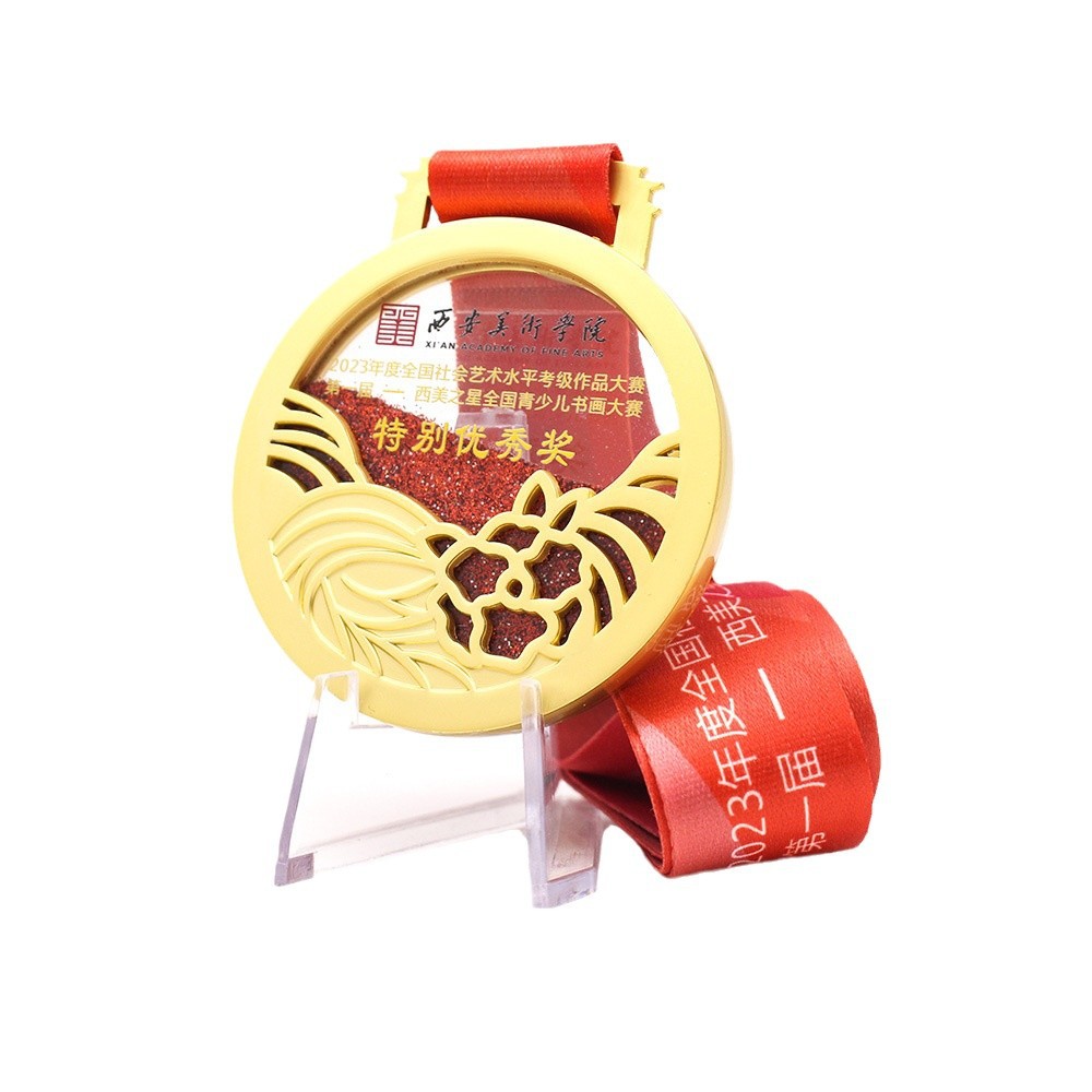 Metal rotating medals custom made sports competition medals hanging production marathon event paint medals