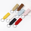 Creative PU Leather Keychain Simple Business Car Key Accessories Leather Keychain DIY Key Ring Wholesale