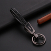 Microfiber Leather Keychain Personalized Couple Car Keychain Pendant Creative Double Ring Keychain