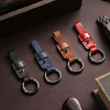 Car leather keychain handmade can be hung on the waist personality retro creative multifunctional key rope first layer cowhide