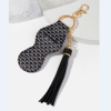 Hot sale leather tassel lipstick bag PU bag key pendant key ring