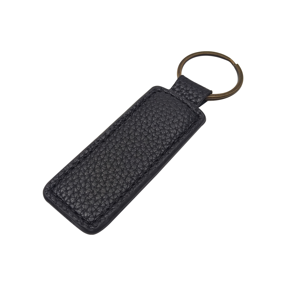 PU litchi grain leather keychain retro hanging pendant diy luggage accessories colorful accessories