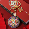 Rotating Keychain Paint Souvenir Pendant Chinese Style Zinc Alloy Metal Keychain