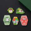 Metal set refrigerator magnet Alloy convex paint refrigerator magnet decoration City travel refrigerator magnet souvenir