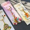 Chinese Style Famous Building Yellow Crane Tower Tengwang Pavilion Yueyang Tower Cultural Keychain Wuhan Tourist Attractions Metal Keychain