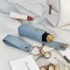 PU Love Lipstick Keychain Pendant Cross-border Thickened Leather Car Accessories Mini Storage Bag Gift Hanging