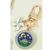 Small Fresh Flower Keychain Series Travel Commemorative Handheld Gift Metal Alloy Keychain