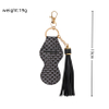 Hot sale leather tassel lipstick bag PU bag key pendant key ring