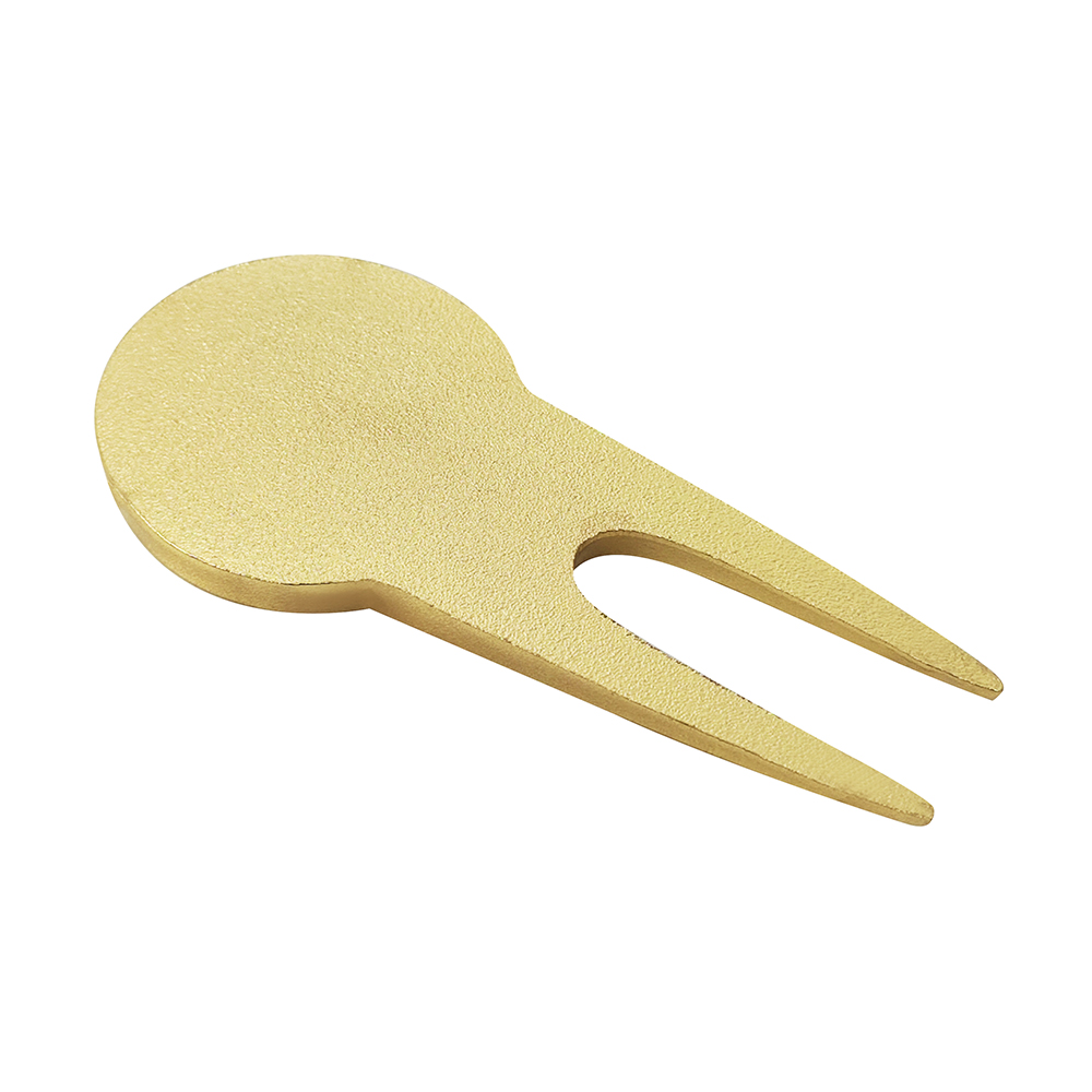 Customized Gold Golf Green Fork Metal Ball Fork Ball Marker Turf Tool Gift Golf